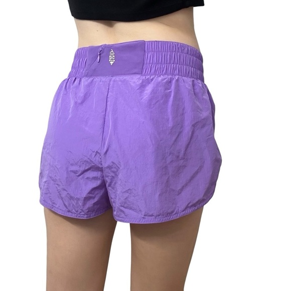Free People Shorts Berry Purple Running Workout Exercise Athletic Size Small New - Picture 1 of 8